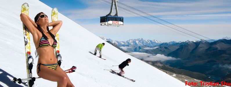 Her kan du stå på ski om sommeren.